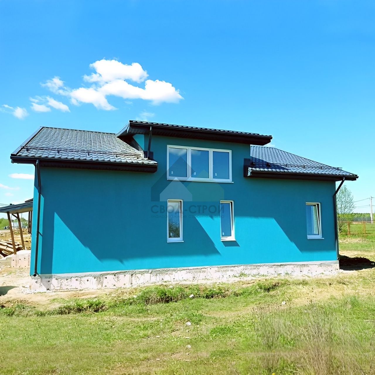 Построенный дом Дом из керамических блоков по проекту С-289 КЕ «Спокойствие» (289 м²)