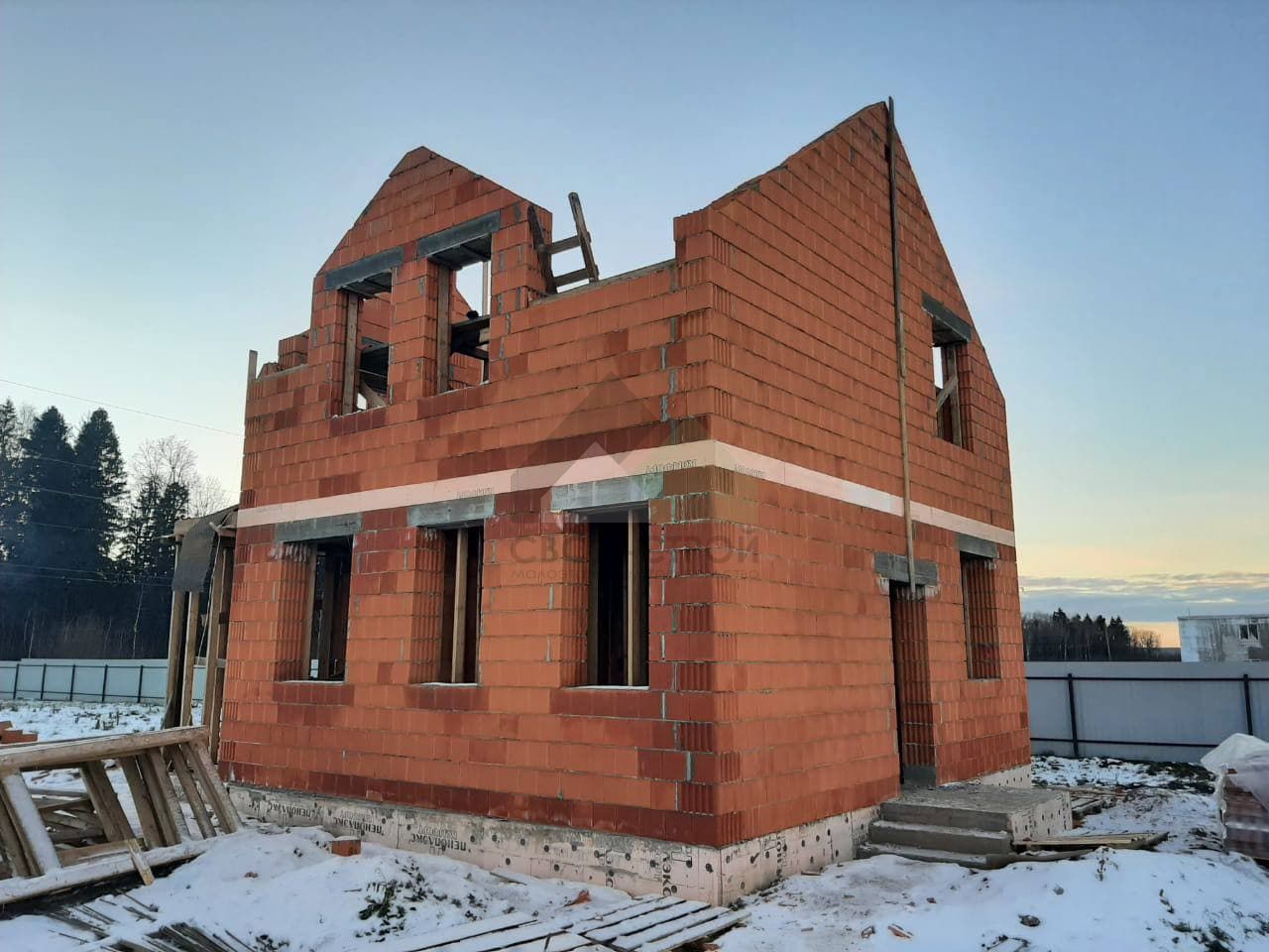 Построенный дом Дом из керамических блоков по проекту С-170 КЕ «Гармония» (109 м²)