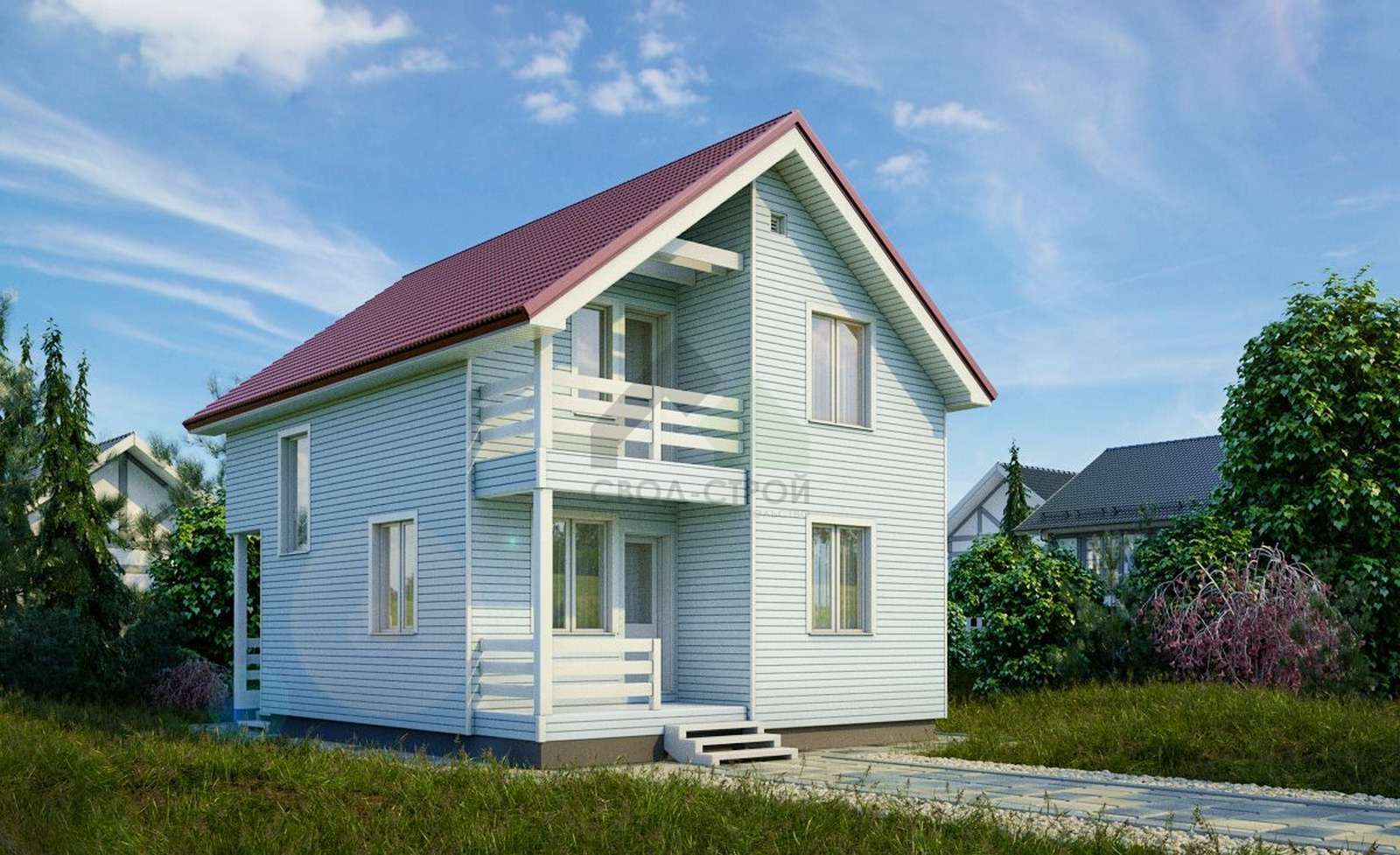 Каркасный дом в скандинавском стиле С-154 КР «Левада»